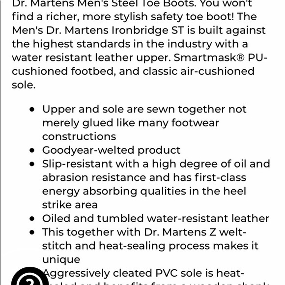 Doc Martens Industrial Iron Non Metallic. - Picture 12 of 16